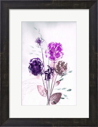 Framed Bouquet Violet Print