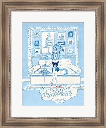 Framed Marie Antoinmutt Print