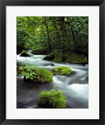 Framed River Aomori Japan Print