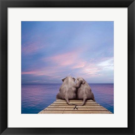 Framed Pachyderm Pier Print