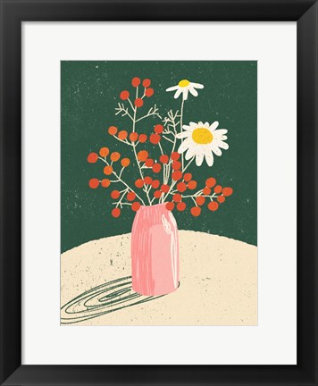 Framed Vase Floral Print