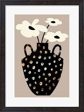 Framed Vase Floral II Print