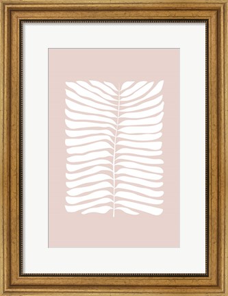 Framed Leaf Pattern Print