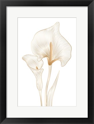 Framed Lily Line Print