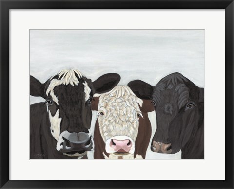 Framed Herd Meeting Print