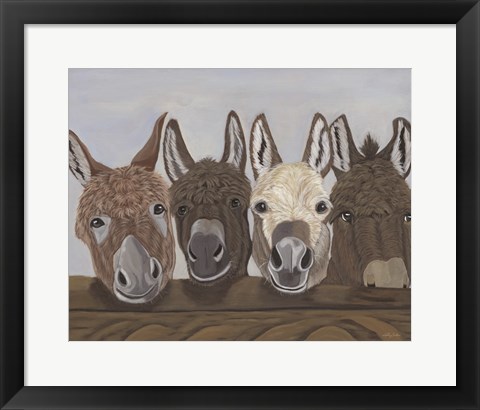 Framed Barnyard Buddies Print