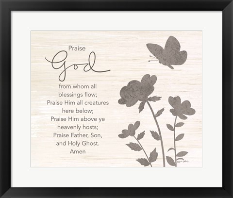 Framed Praise God Print