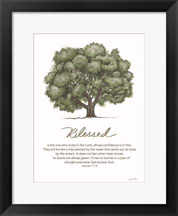 Framed Blessed Print