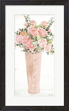 Framed Cotton Candy Roses II Print