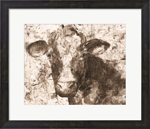 Framed Mable the Cow Print