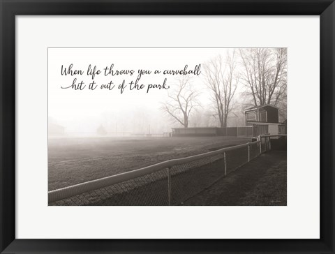 Framed Curveball Print