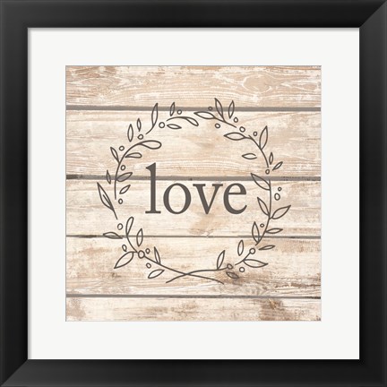 Framed Love Print