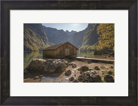 Framed Water Walkway Print