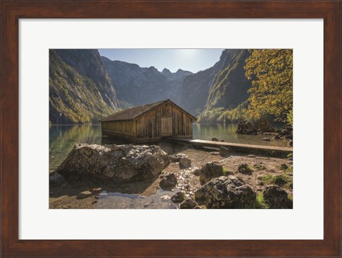 Framed Water Walkway Print