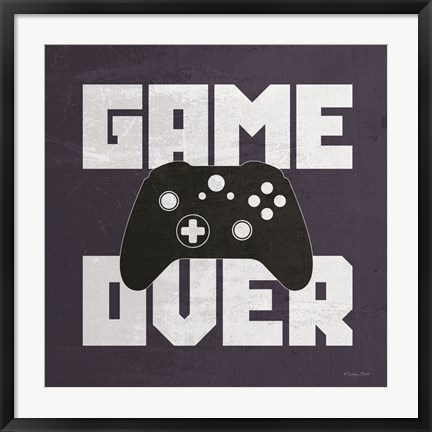 Framed Game Over Print