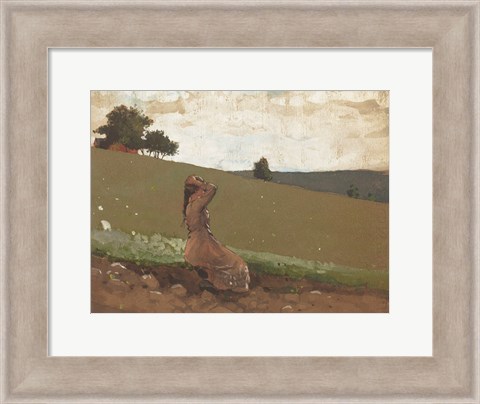 Framed Green Hill 1 Print