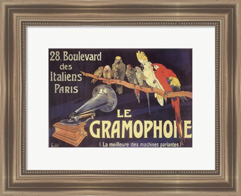 Framed Gramophone Print