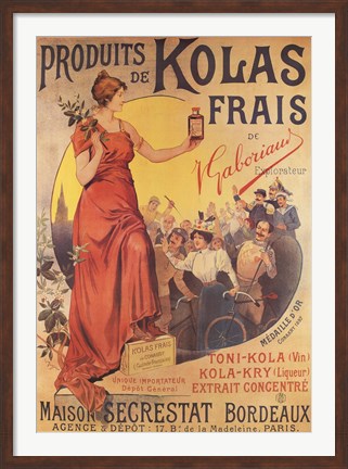 Framed Produits de Kolas Frais Print