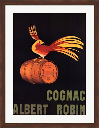 Framed Cognac Albert Robin Print