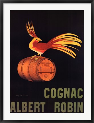 Framed Cognac Albert Robin Print