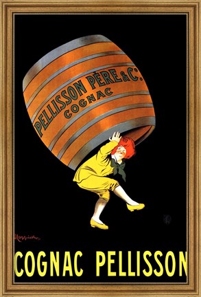 Framed Cognac Pellison Print