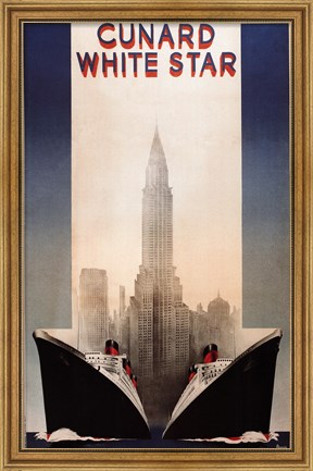 Framed Cunard Print