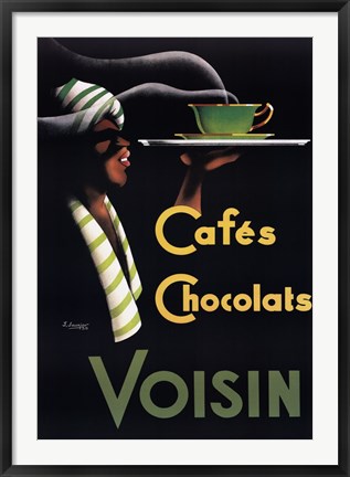 Framed Cafes Chocolats Print