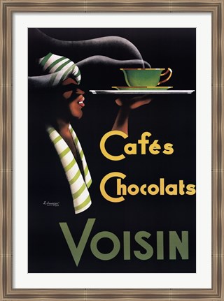 Framed Cafes Chocolats Print