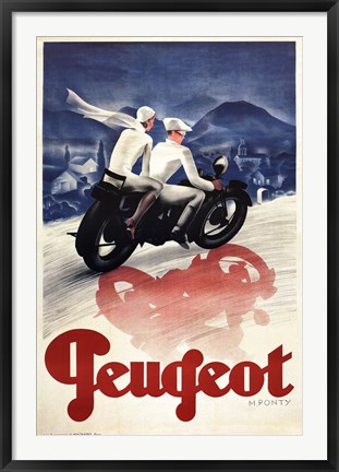 Framed Peugeot Print