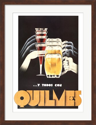 Framed Quilmes Print