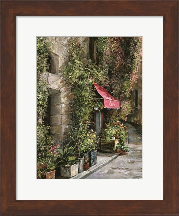 Framed St.Moritz Cafe Print