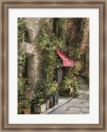 Framed St.Moritz Cafe Print