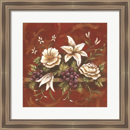 Framed Jaipur Blossoms I Print