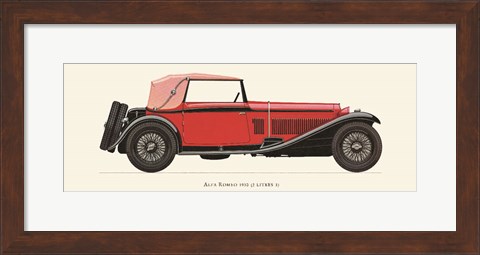 Framed Alfa Romeo 1930 Print