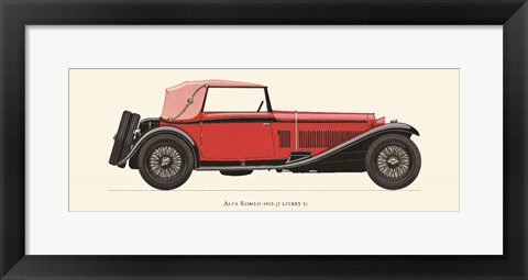 Framed Alfa Romeo 1930 Print