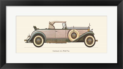 Framed Cadillac 1931 Print