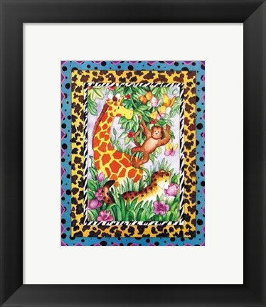 Framed Wild Jungle I Print