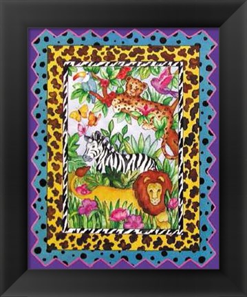 Framed Wild Jungle II Print