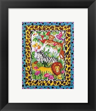 Framed Wild Jungle II Print