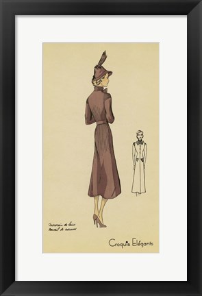 Framed Ladies Fashion I Print