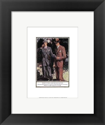 Framed Baskins Fashions III Print