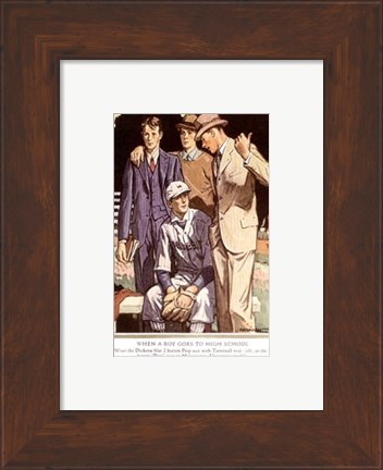 Framed Baskins Fashions V Print