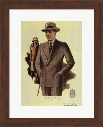 Framed Mens Fashion III Print