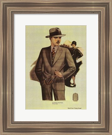 Framed Mens Fashion I Print