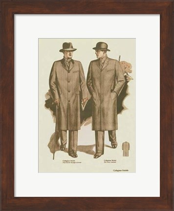 Framed Mens Fashion II Print