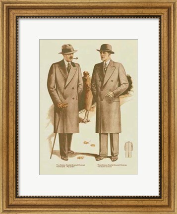 Framed Mens Fashion IV Print