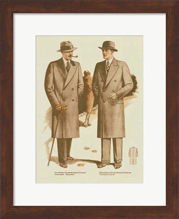 Framed Mens Fashion IV Print