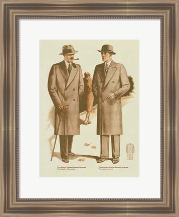 Framed Mens Fashion IV Print