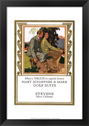 Framed Hart Golf Print