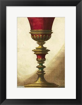 Framed Red Goblet IV Print